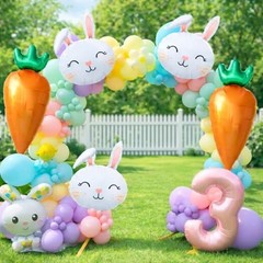 Carrot Balloons Giant Mylar Foil Carrot Shaped Balloons for Easter Party