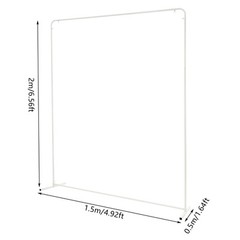 1.5 × 2m Elegant Wedding Stand in White and Blue for Stunning Backdrops