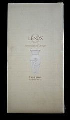 Stunning Lenox True Love 8.25″ Wedding Vase~White & Platinum~Looks Unused & NIB!
