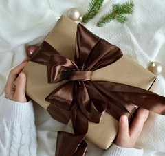 1 1/2 inch Brown Ribbon,100 Yards 1-1/2 inch Brown Satin Ribbon Solid Fabric …