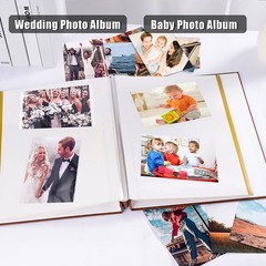 Large Self Adhesive Photo Album Leather Scrapbook Picture Album Christmas Gift