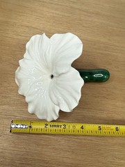 Small Bouquet Holder White Floral Bridal Flower Stem Vase