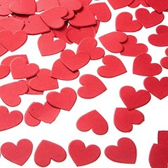 Hot Red Heart Confetti Wedding Birthday Party Favors Love Theme Table Scatter