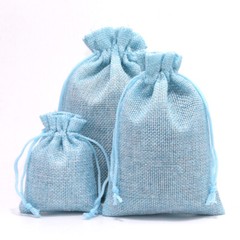 10/20/30pcs Wedding Imitation Hemp Favour Gift Bags Jewelry Drawstring Pouch