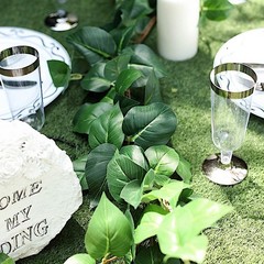 5 ft long Green Artificial Poplar Foliage Garlands Wedding Party Decorations