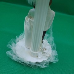 Vintage Wedding Cake Topper, Bride & Groom, Venice CA USA 1959 Coast Novelty Mfg