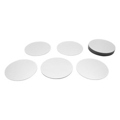 18 Pcs Round Mirror Tray Circle Mirror Centerpiece Round Mirror Candle Plate Set