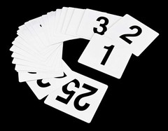 Lightweight 4″ x 4″ Double-Sided Table Numbers 1-25 – Perfect for Any Occasion