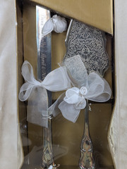 Beverly Clark Wedding Collection 2 Pc Cake And Knife Serving Utensils