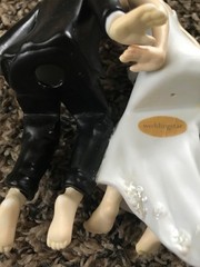 Weddingstar Whimsical Sitting Bride and Groom