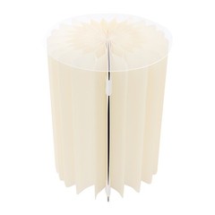 7Pcs Foldable Paper Column Display Stands for Wedding Dessert Flower White