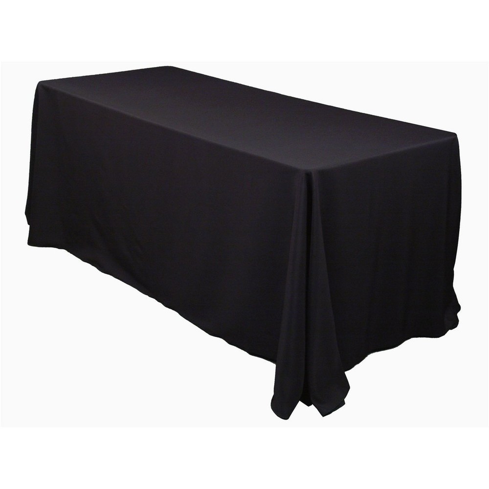5 Packs Rectangle 90″x132″ Polyester Tablecloth 6ft Banquet Overlay 18 COLORS