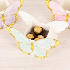 12 ASSORTED Paper Butterfly Party Favor BOXES Events Home Decorations Supplies