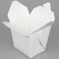 25 WHITE Quart Chinese Take Out Box 26 oz Food Pail Party Favor Wedding Candy