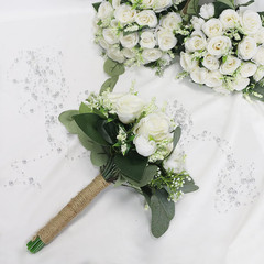 Elegant Set of 8 Bridesmaid Bouquets for Your Dream Wedding
