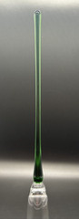 Beautiful Hand blown Colorful Crystal Footless Long Stem Champagne Flutes & Vase