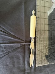 NEW! 9″ Cheese knife Stainless Steel Blade Carved Bone