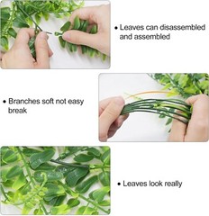 20Pcs Artificial Boston Fern Plant Fake Hanging Trailing Foliage Vine Home Decor