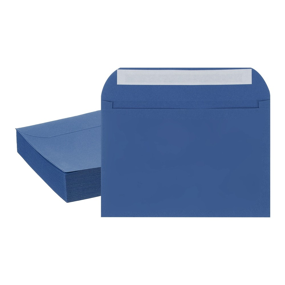 50 Pcs A7 Self Sealing Invitation Envelopes 7.8×5.5 Inch Navy Blue