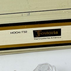 Fostoria Cake Knife Lead Crystal Handle Stainless Steel Blade Size 13 1/4″