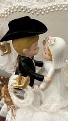 Adorable Western/Cowboy Couple Wedding Cake Topper