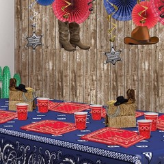 Beistle 3-D Western Centerpiece, 9.5″ Tall 1 Count (Pack of 1), Multicolored