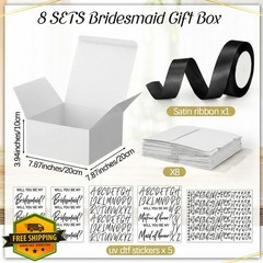 AmazingSpark Bridesmaid Boxes Black Classic