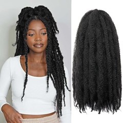 Marley Twist Braiding Hair-24Inch 8packs Cuban Twist 24 Inch (Pack of 8) 1B
