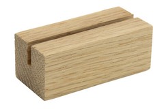 Oak Wood Table Number Holders | 2.5″ Wide & 1″ Tall | For Acrylic & Paper Cards
