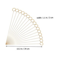 30Pcs Golden Floral Card Clips for Photo Memo and Table Number Display