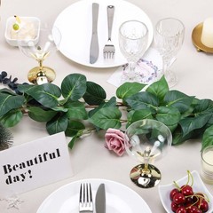 5 ft long Green Artificial Poplar Foliage Garlands Wedding Party Decorations