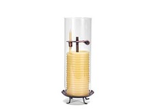80-Hour Eco-friendly Natural Beeswax with Candle with Glass Cylinder Candle