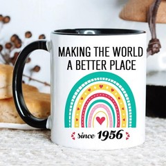 70th Birthday Gifts For Women Men Coffee Mugs, Making The World A Better Plac…