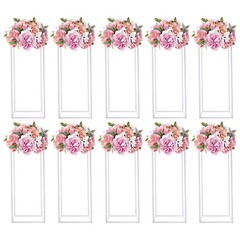 23.6in 10Pcs Tall Gold Metal Flower Stand for Wedding Table Centerpieces Decor~