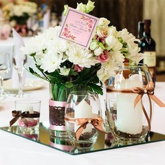 Nitial 100 Pcs Plastic Heart Shape Floral Picks Card Holders for Wedding Bouq…