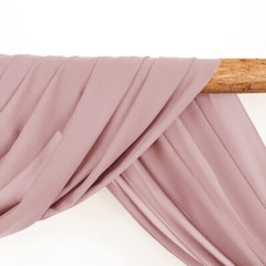 1 Panel Dusty Rose Wedding Arch Drapery 6 Yards Long and 30» Wide Sheer Chif…