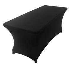 Peomeise 2PCS 6FT Spandex Table Cover Rectangular Stretch Spandex Tablecloth …