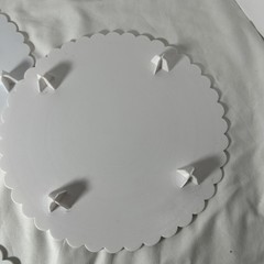 VTG Wilton Circles of Strength 3 Tier Cake Separator Plates Scalloped 9”- 11”
