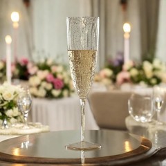 Oojami 6 Oz Gold Glitter Plastic Champagne Glasses 24 Pack 6 oz,