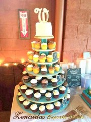 Cupcake Stand 7 Tier MDF Wood Cake Display Dessert Tower