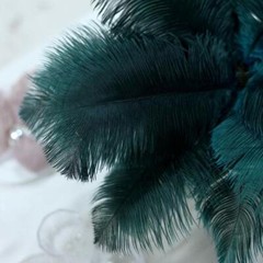 12 pcs 13-15″ long Teal Genuine Ostrich FEATHERS Wedding Party Centerpieces