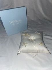 Beach Wedding Ring Pillow Starfish Coastal Design Designer