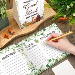 27 Pcs Woodland Animal Baby Shower Guest Book Set Baby Shower Sign in Guest F…