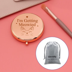 Engagement Gifts for Women Bride Wife Wedding Gift Idea Compact Mirror Cat Lover