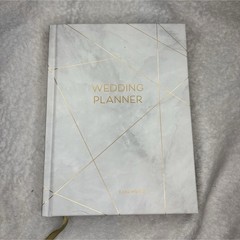 Sterling Wedding Planner Hardcover Book Gold Geometric Tabbed Sections Modern