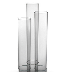 12 pc. clear glass chimney (H 18″ x W 4″)