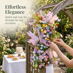 Artificial Flowers Floral Arrangement Kit for Wedding & Home Decor
