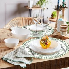 50 Pack Flower Bird Paper Placemats 13.7 Inch Sage Green Floral Greenbird