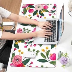 Bloss Pink Floral Desks Mat,Clearance Overstock Limited Stock Discontinued Si…