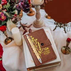 Christian Gifts Set 20 Pcs Leather Notebook Ballpoint Pen Prayer Journal